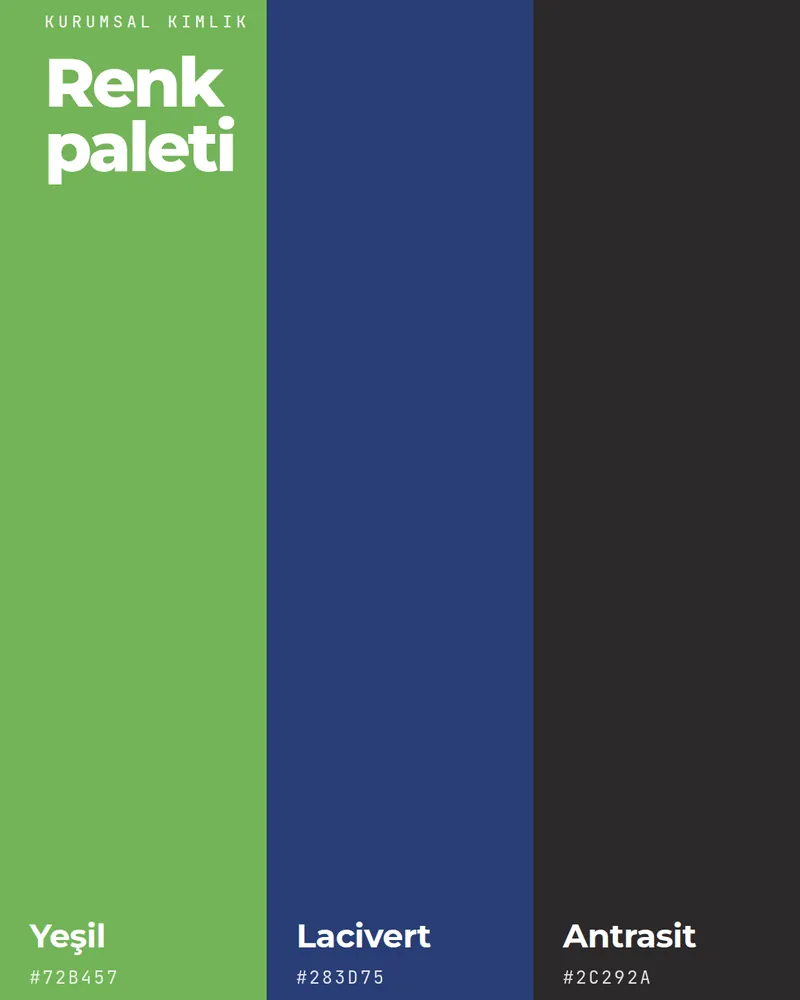 Altılar corporate palette: green, navy, anthracite.