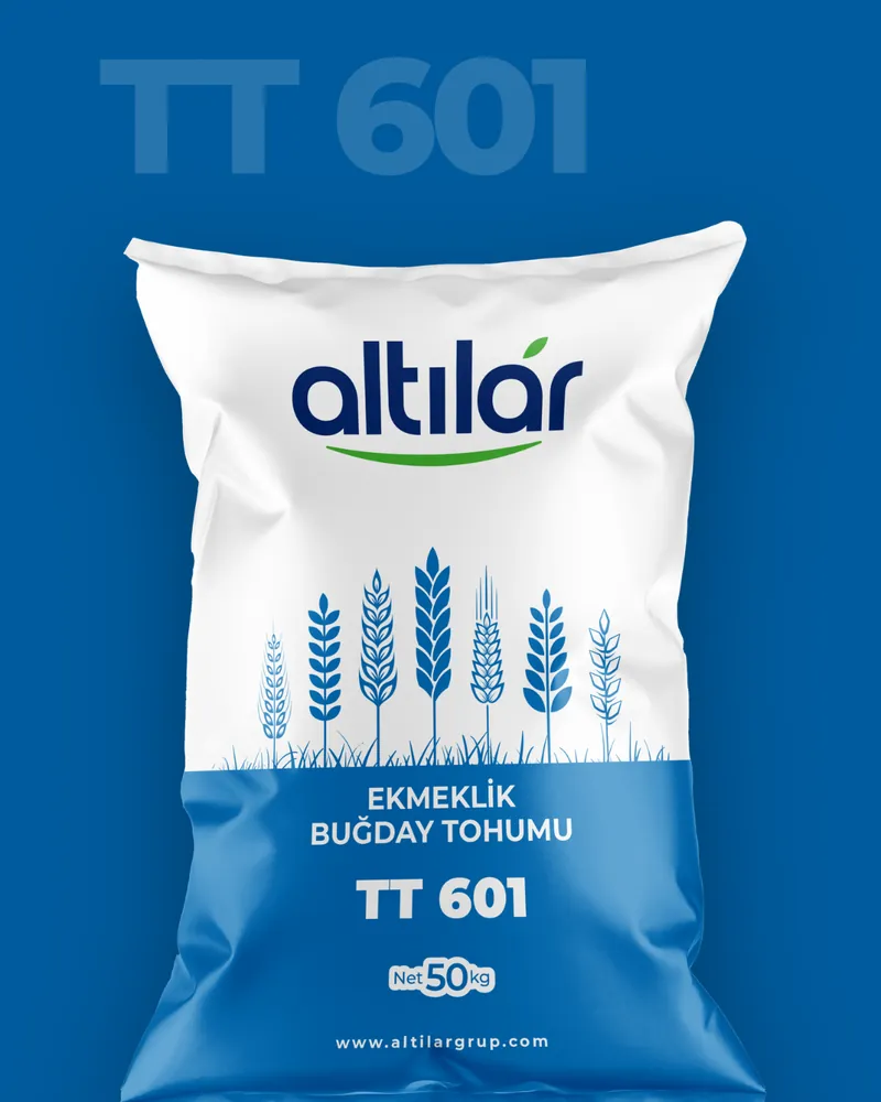 TT 601 bread wheat seed sack.