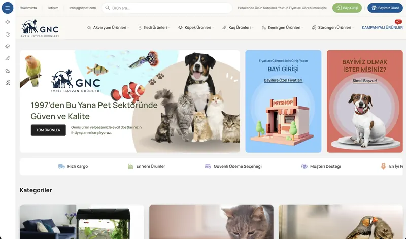 gncpet.com ana sayfa.